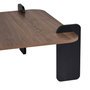 Nordure Mesa de Café Marais Venezia Walnut y Madera Negra